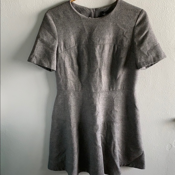 Zara Dresses & Skirts - Zara Wool Blend Dark Gray Dress